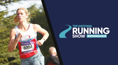 A female running a race