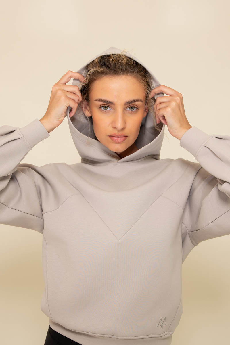 Maaree uplift oversixed hoodie stone