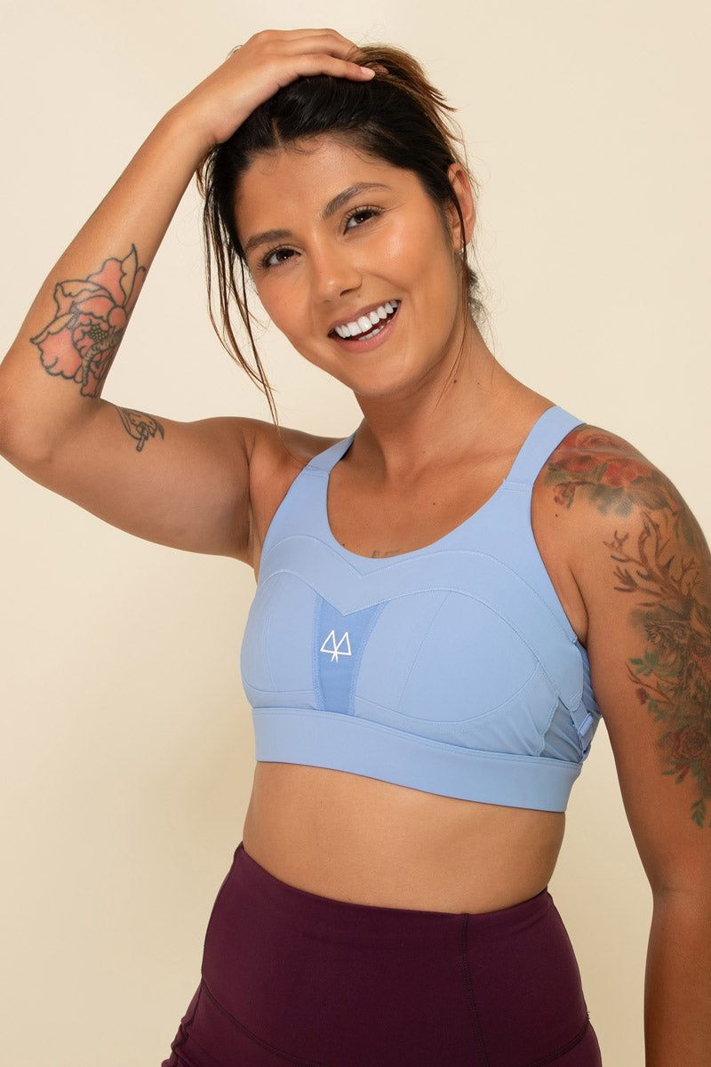 Maaree solidarity high impact sports bra cornflower blue