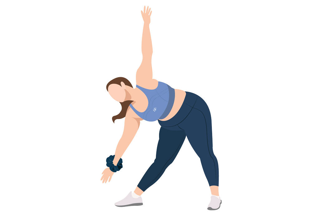 Maaree lady stretching cartoon
