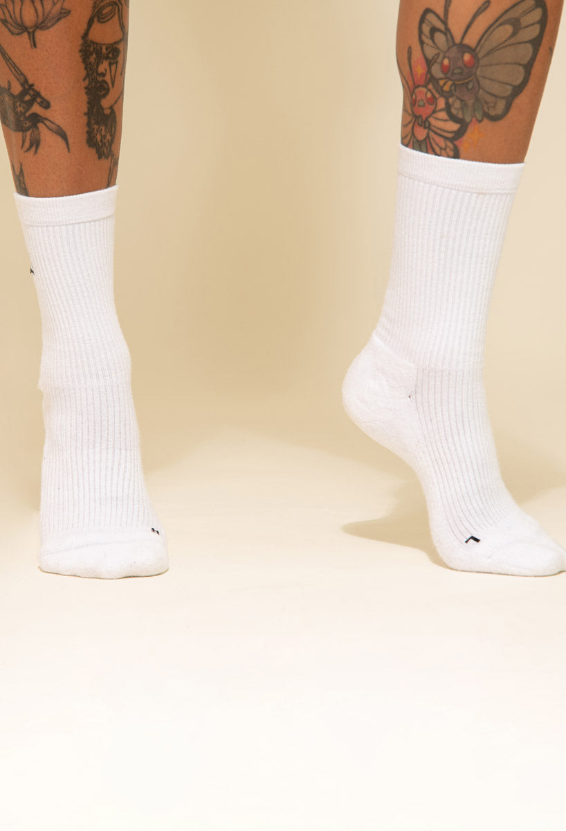 Maaree crew sock white