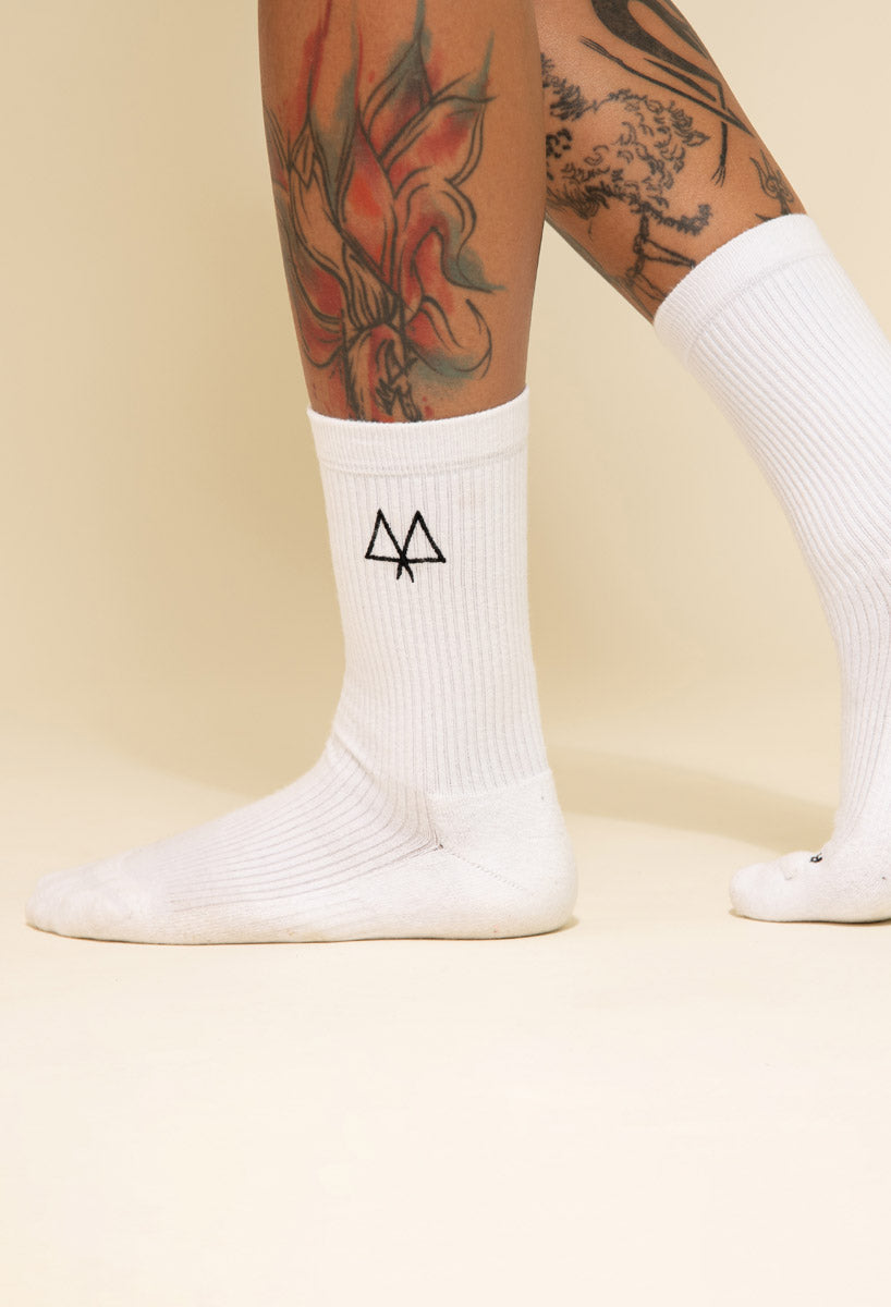Maaree crew sock white