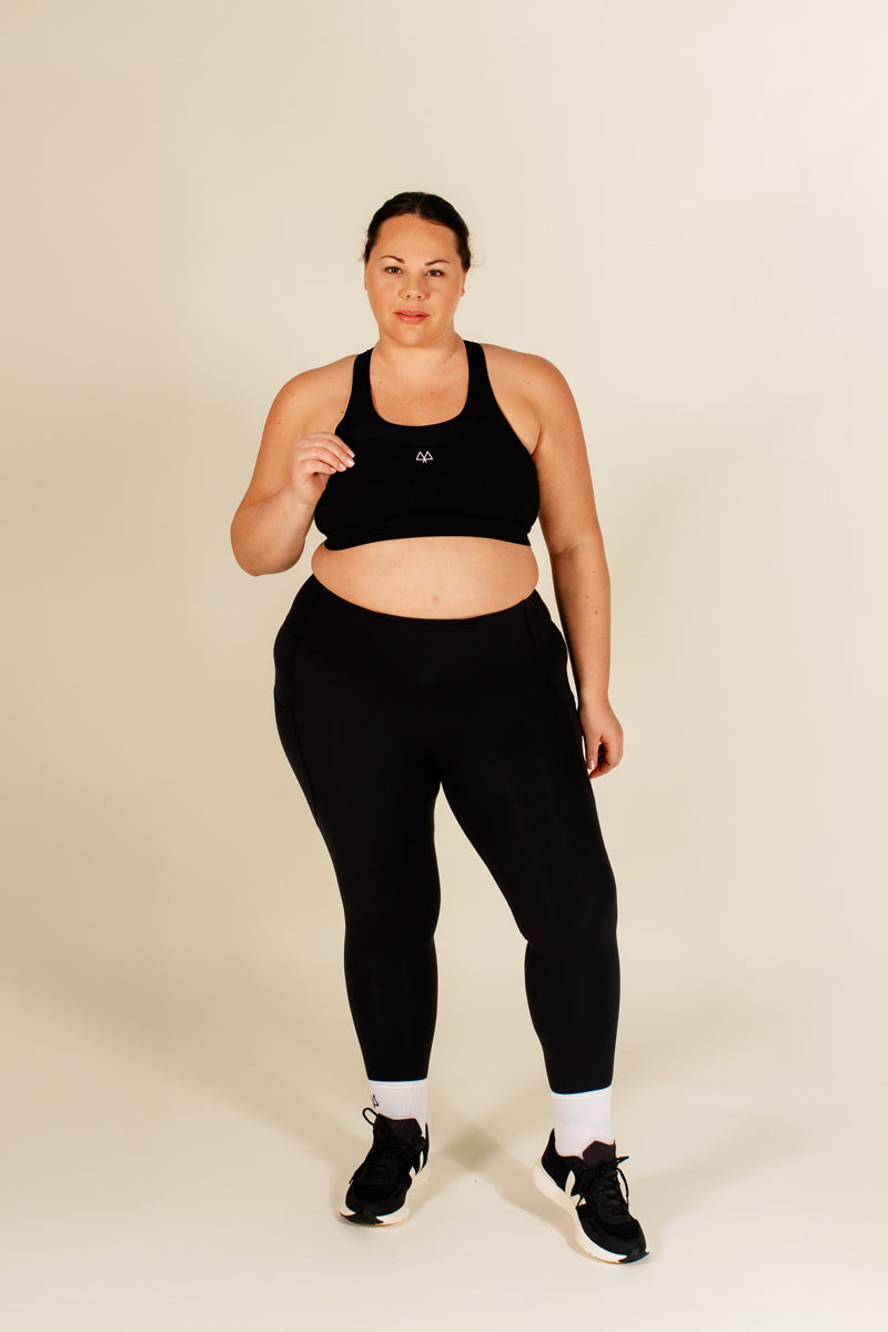 Maaree Empower Sports Bra and Black Uplift Leggings Black